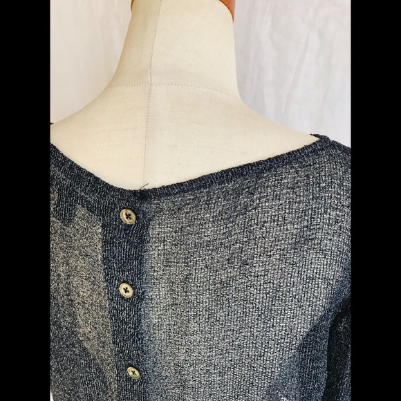 Sheer Linda Allard Ellen Tracy Knit Top Artsy 12 - Picture 4 of 5